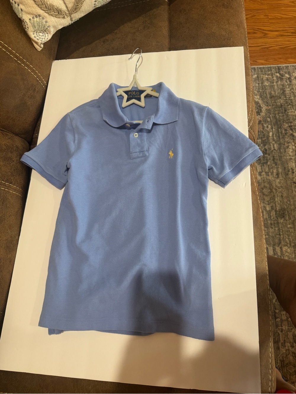 Polo by Ralph Lauren Light Blue Polo with Yellow Pony